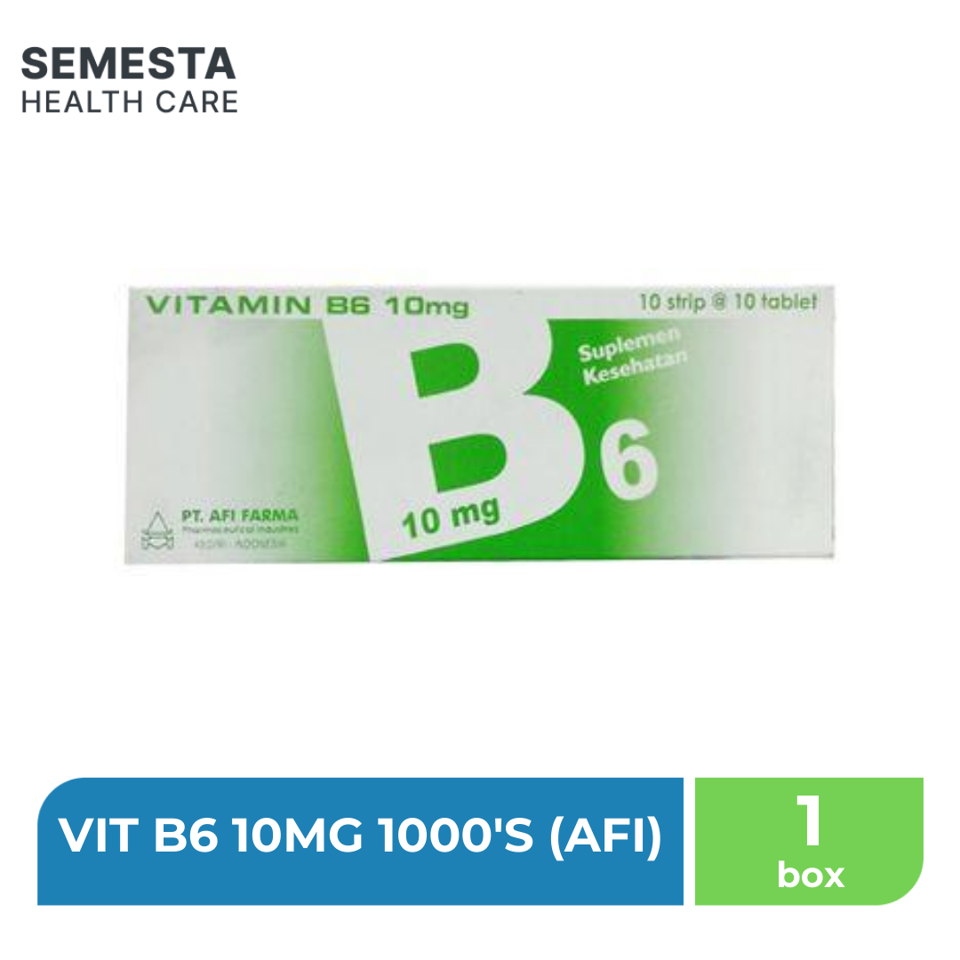 VIT B6 10MG 1000'S (AFI)