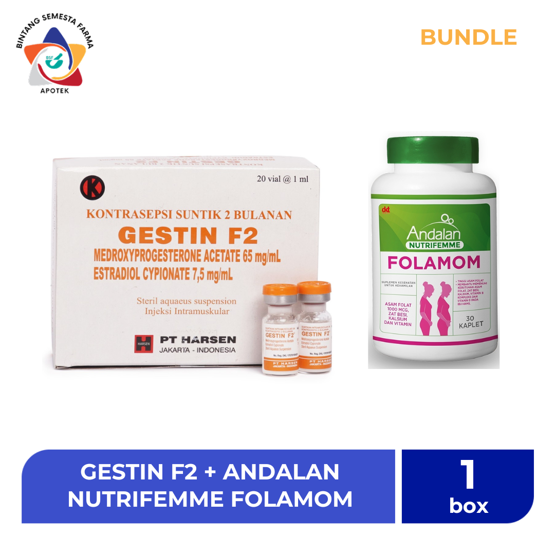 GESTIN F2 + ANDALAN NUTRIFEMME FOLAMOM