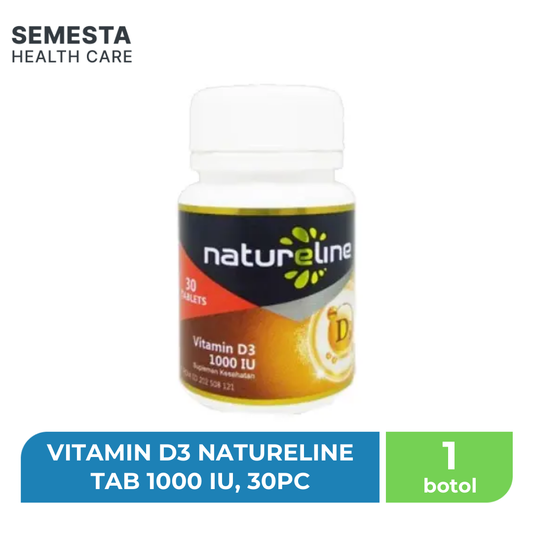 VITAMIN D3 NATURELINE TAB 1000 IU, 30PC