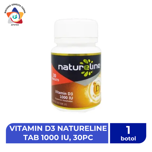 VITAMIN D3 NATURELINE TAB 1000 IU, 30PC