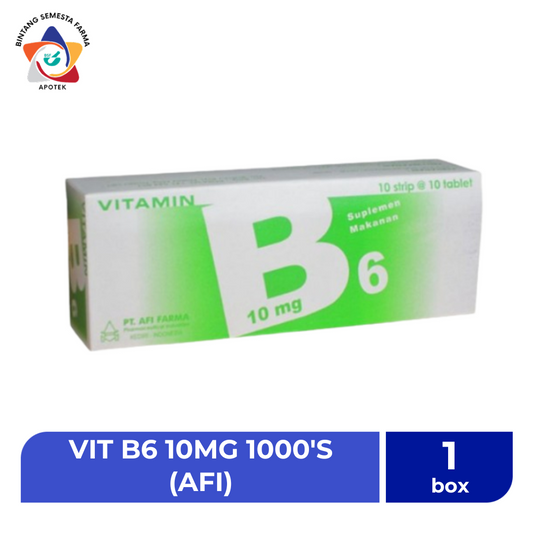 VIT B6 10MG 1000'S (AFI)
